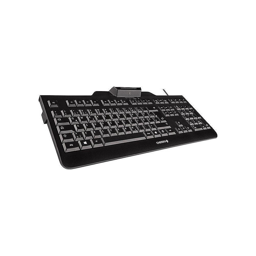 Cherry KC 1000 SC Keyboard Smart Card Reader USB US Layout schwarz JK-A0100E-2