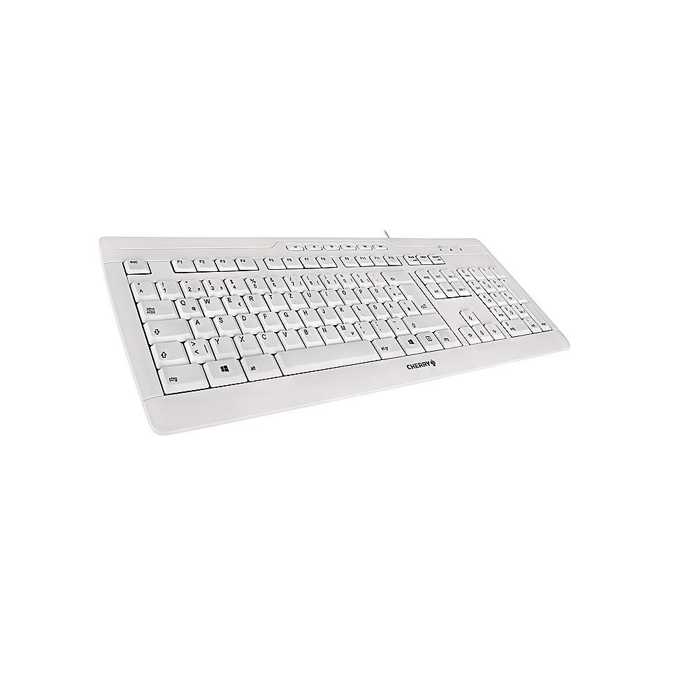 Cherry Stream 3.0 Tastatur USB DIN 2137-T2 weiß-grau