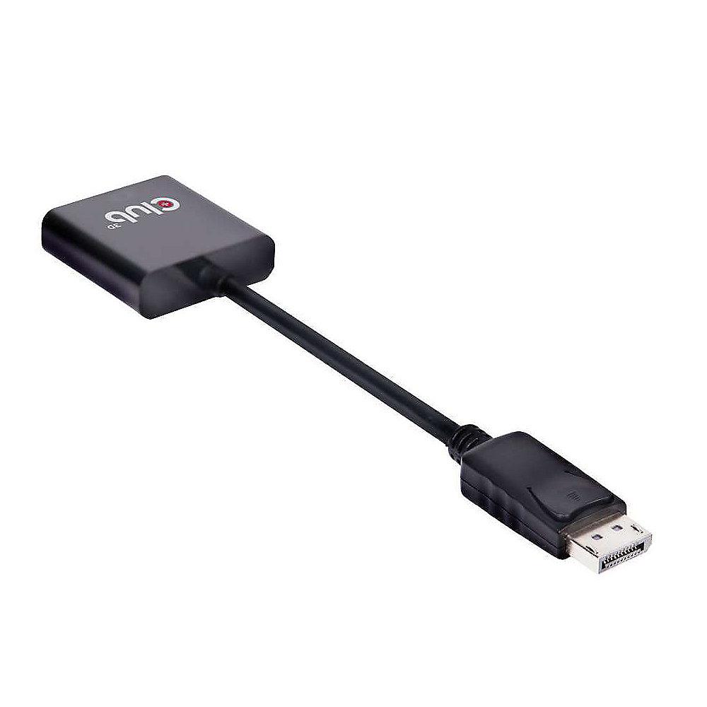 Club 3D DisplayPort 1.2 Adapter DP zu HDMI 2.0 aktiv UHD 4K60Hz schwarz CAC-2070, Club, 3D, DisplayPort, 1.2, Adapter, DP, HDMI, 2.0, aktiv, UHD, 4K60Hz, schwarz, CAC-2070