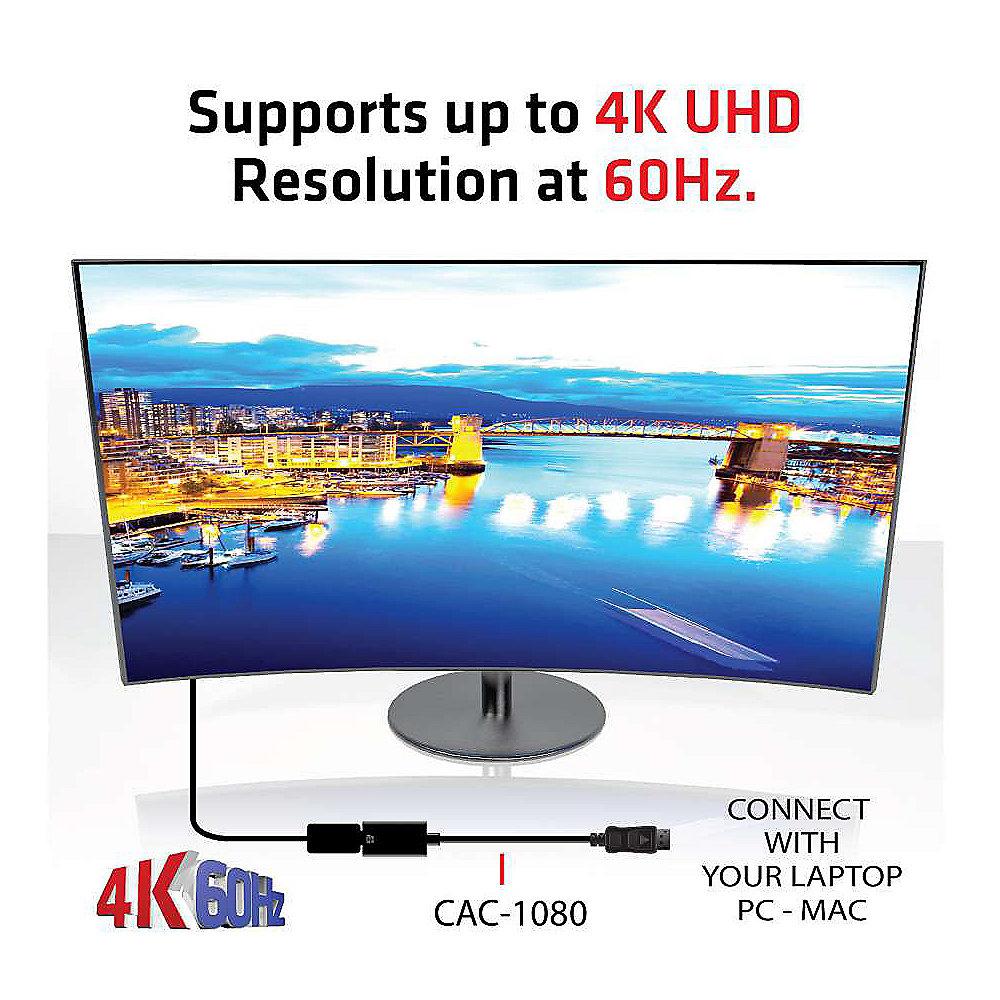 Club 3D DisplayPort 1.4 Adapter DP zu HDMI 2.0a HDR aktiv St./Bu. schwarz