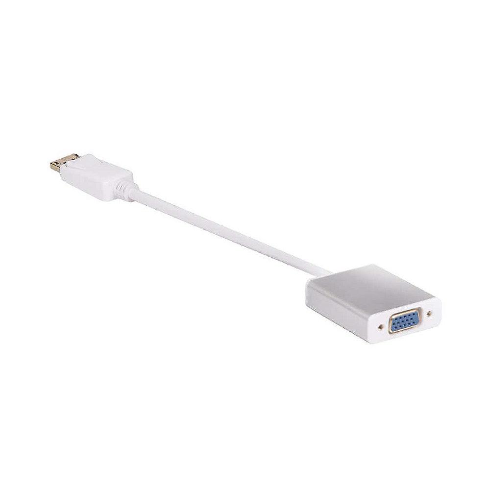 Club 3D DisplayPort Adapter 0,15m DP zu VGA aktiv St./Bu. weiß