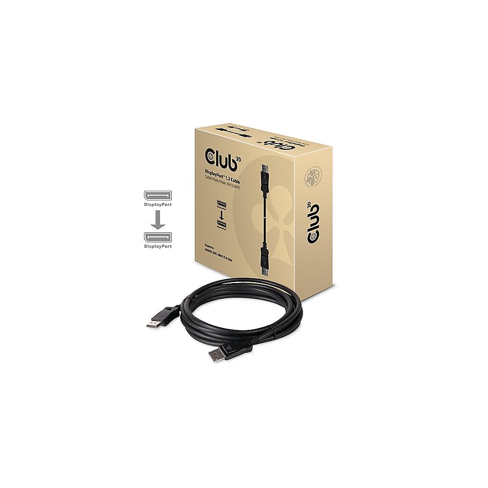 Club 3D DisplayPort Kabel 3m 4K 60Hz HBR2 UHD St./St. schwarz CAC-1064