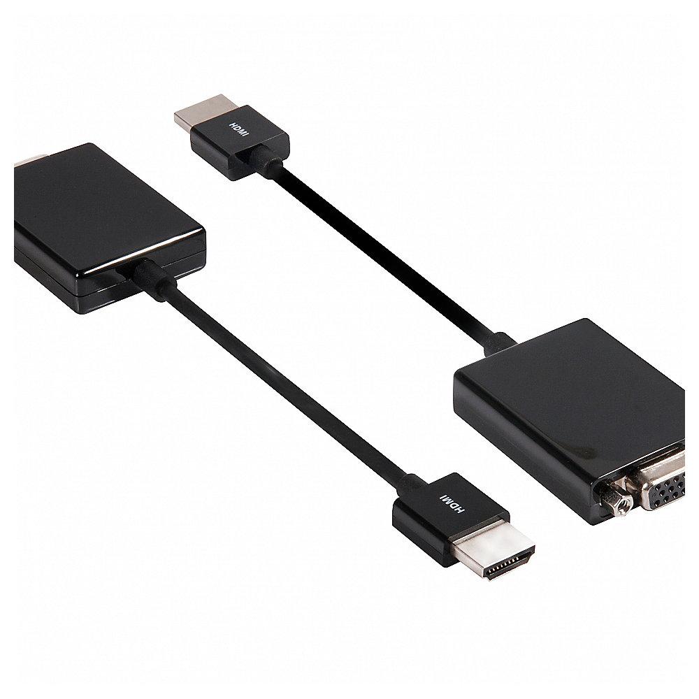 Club 3D HDMI 1.4 auf VGA Adapter aktiv St./Bu. schwarz, Club, 3D, HDMI, 1.4, VGA, Adapter, aktiv, St./Bu., schwarz