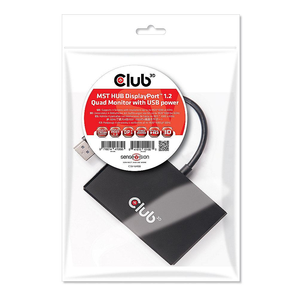 Club 3D MST Hub DisplayPort 1-4 USB powered CSV-6400