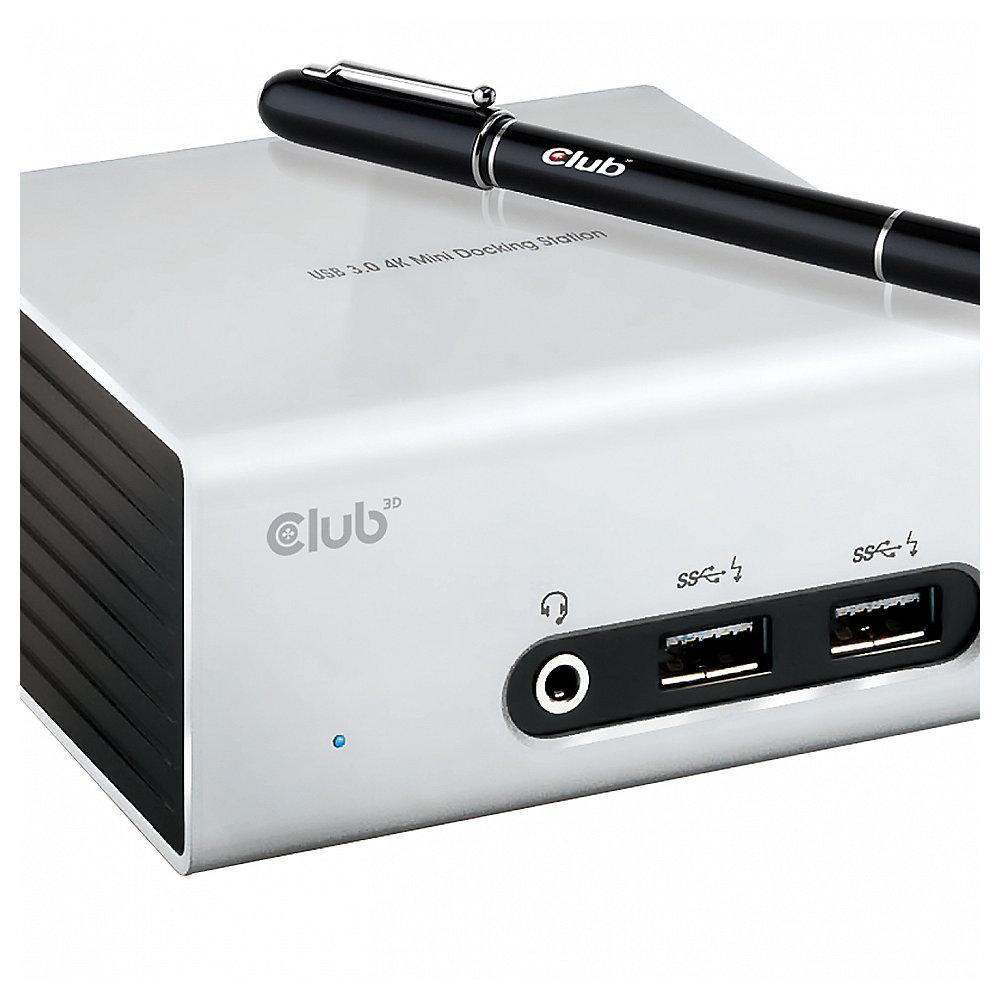 Club 3D USB 3.0 4K UHD Mini Docking Station CSV-3104D