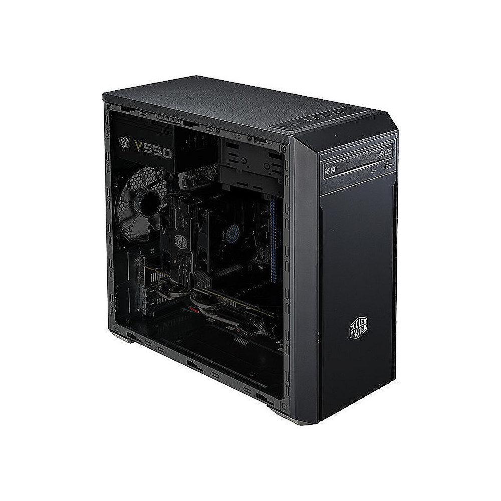 Cooler Master MasterBox 3 Lite Midi Tower mATX Gehäuse USB3.0 Schwarz