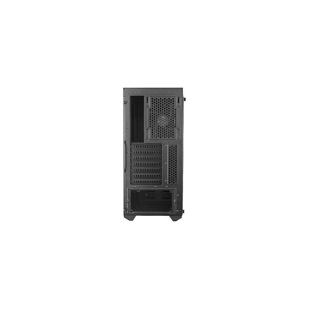 Cooler Master MasterBox MB600L Midi Tower ATX Gehäuse mit Sichtfenster sw/rot