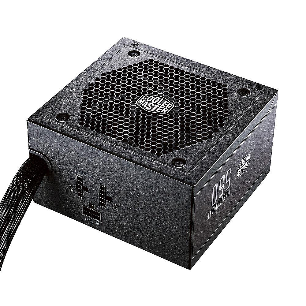 Cooler Master MasterWatt 550 Watt Netzteil 80  Bronze 120mm Lüfter