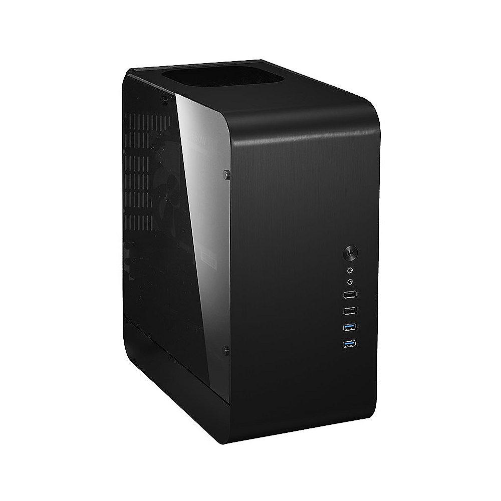 Cooltek UMX1 Plus Mini Tower ITX Gehäuse USB3.0 schwarz mit Seitenfenster, Cooltek, UMX1, Plus, Mini, Tower, ITX, Gehäuse, USB3.0, schwarz, Seitenfenster