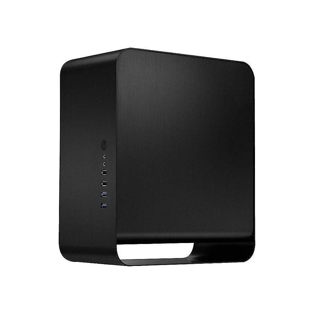 Cooltek UMX1 Plus Mini Tower ITX Gehäuse USB3.0 schwarz mit Seitenfenster