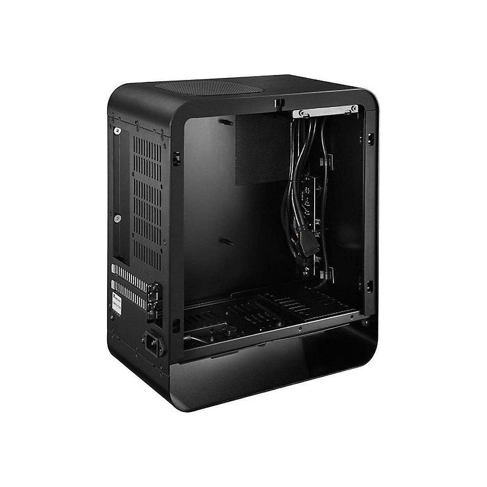 Cooltek UMX1 Plus Mini Tower ITX Gehäuse USB3.0 schwarz mit Seitenfenster