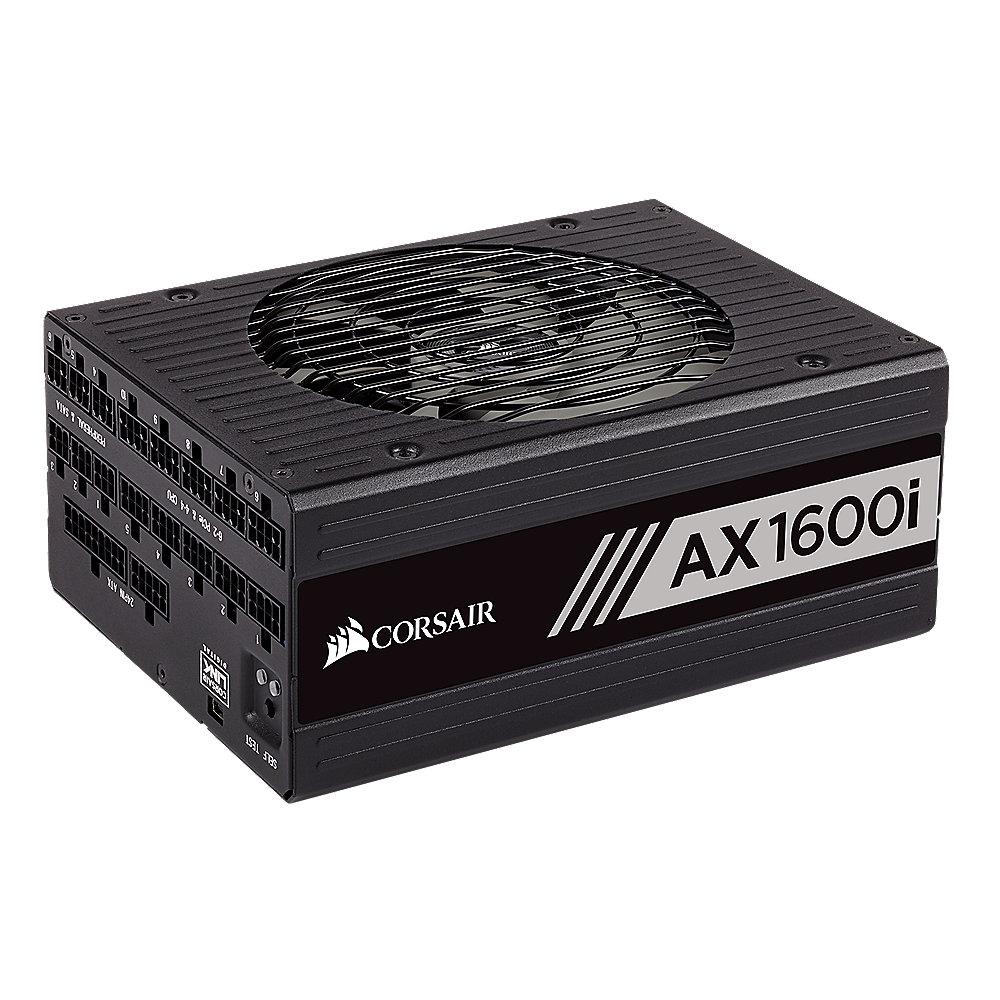 Corsair AX1600i ATX 2.4 aktiv PFC Netzteil 80  Titanium 140mm Lüfter