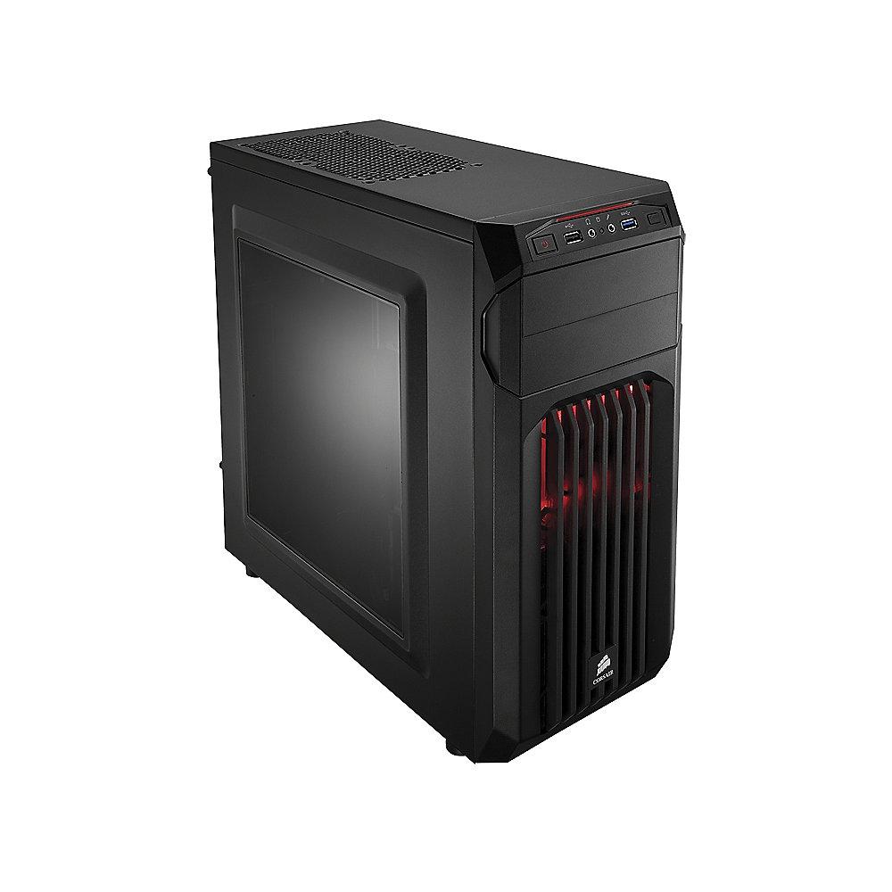 Corsair Carbide SPEC-01 Mid Tower Gaming Gehäuse mit roter LED schwarz (ohne NT)