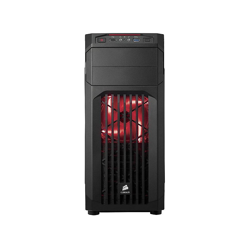 Corsair Carbide SPEC-01 Mid Tower Gaming Gehäuse mit roter LED schwarz (ohne NT)