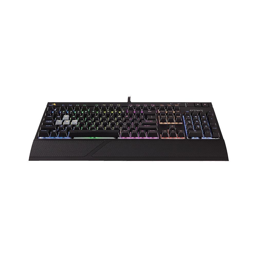 Corsair Gaming STRAFE schwarze Tastatur RGB LED Cherry MX Silent