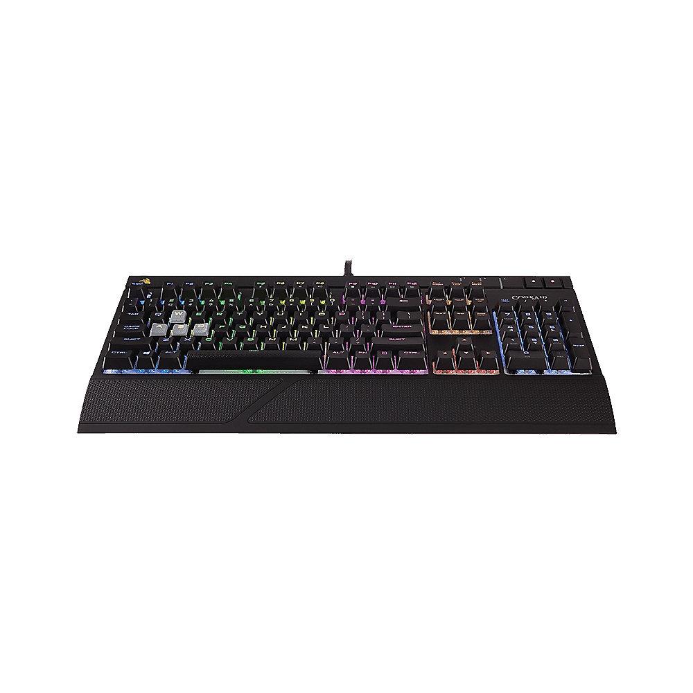 Corsair Gaming STRAFE schwarze Tastatur RGB LED Cherry MX Silent