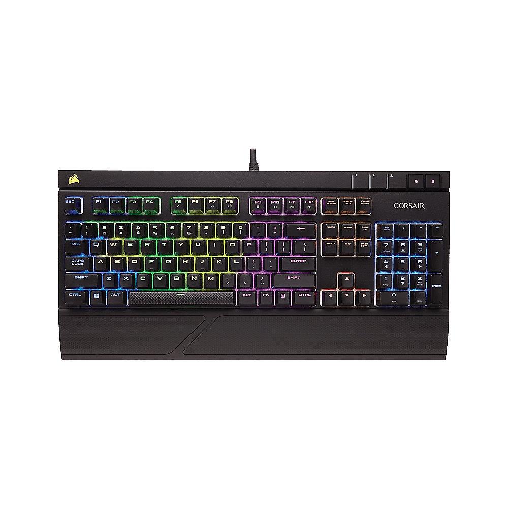 Corsair Gaming STRAFE schwarze Tastatur RGB LED Cherry MX Silent