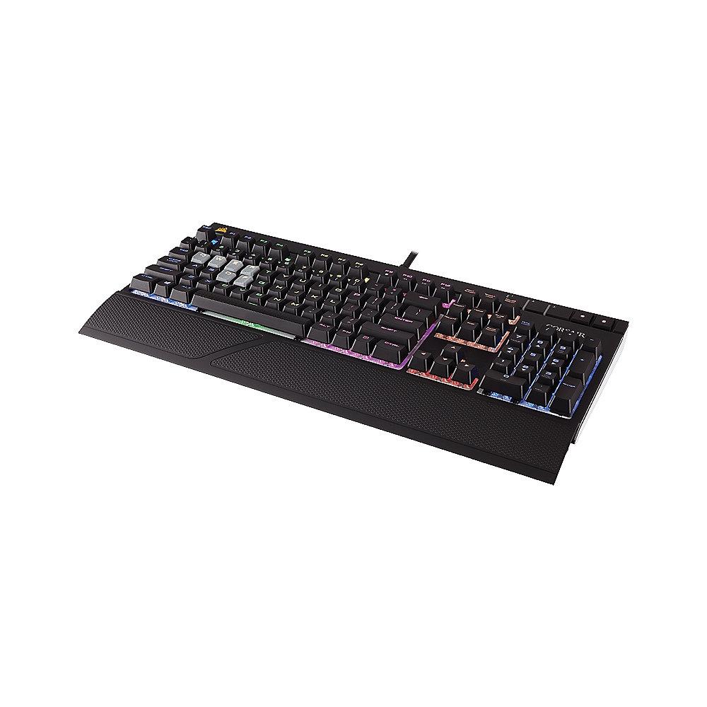 Corsair Gaming STRAFE schwarze Tastatur RGB LED Cherry MX Silent
