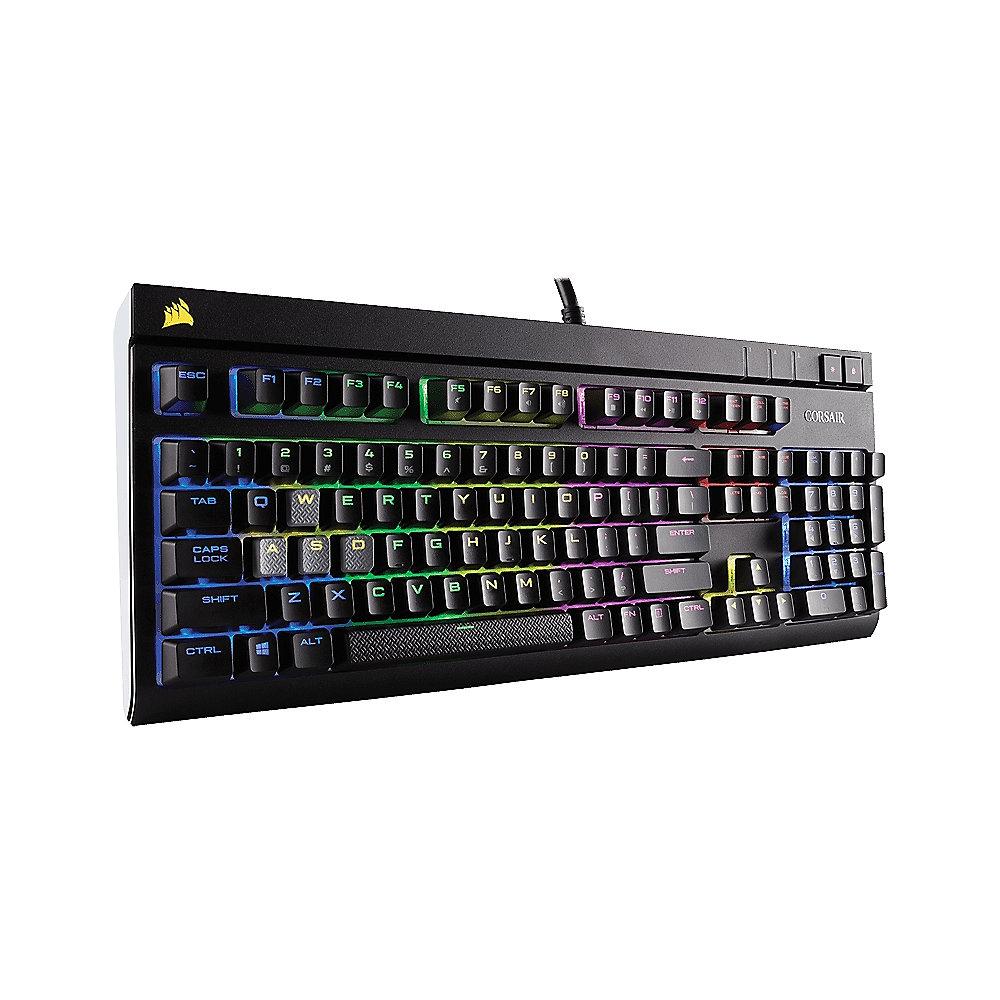 Corsair Gaming STRAFE schwarze Tastatur RGB LED Cherry MX Silent