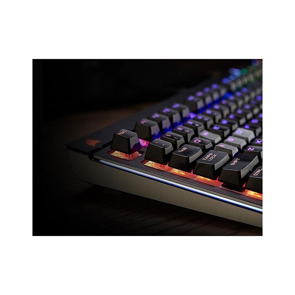 Corsair Gaming STRAFE schwarze Tastatur RGB LED Cherry MX Silent