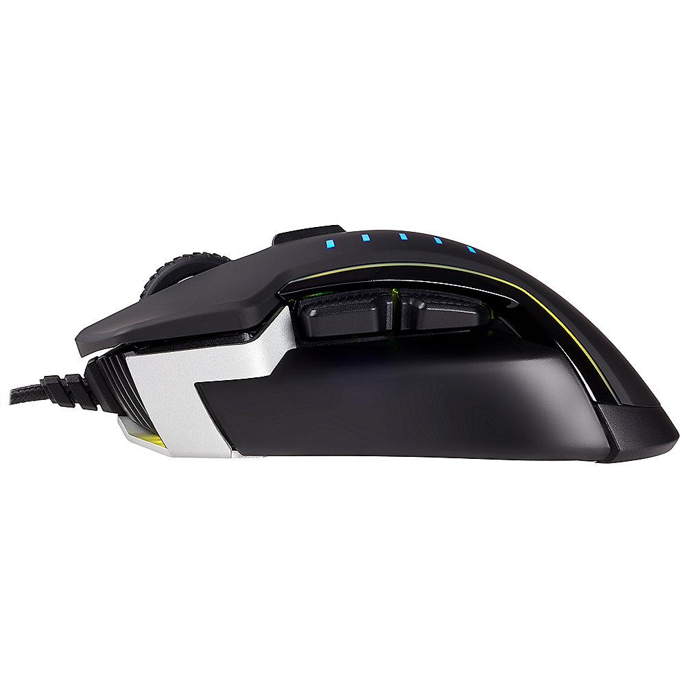 Corsair Optische Gaming Maus GLAIVE RGB 16.000dpi MOBA Aluminium