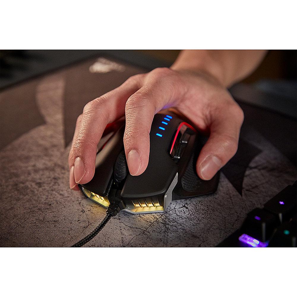 Corsair Optische Gaming Maus GLAIVE RGB 16.000dpi MOBA Aluminium