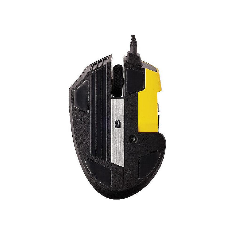 Corsair Optische Gaming Maus Scimitar Pro RGB MOBA/MMO 16.000dpi gelb