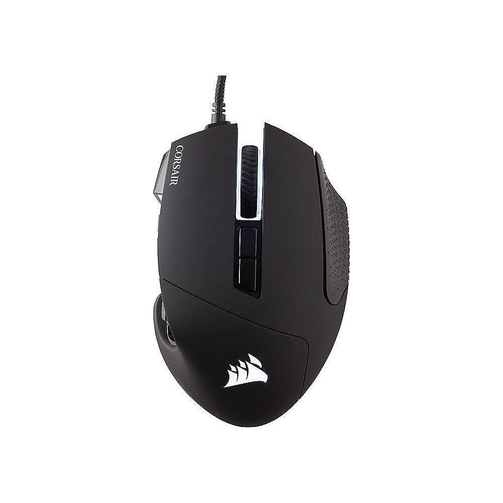 Corsair Optische Gaming Maus Scimitar Pro RGB MOBA/MMO 16.000dpi schwarz