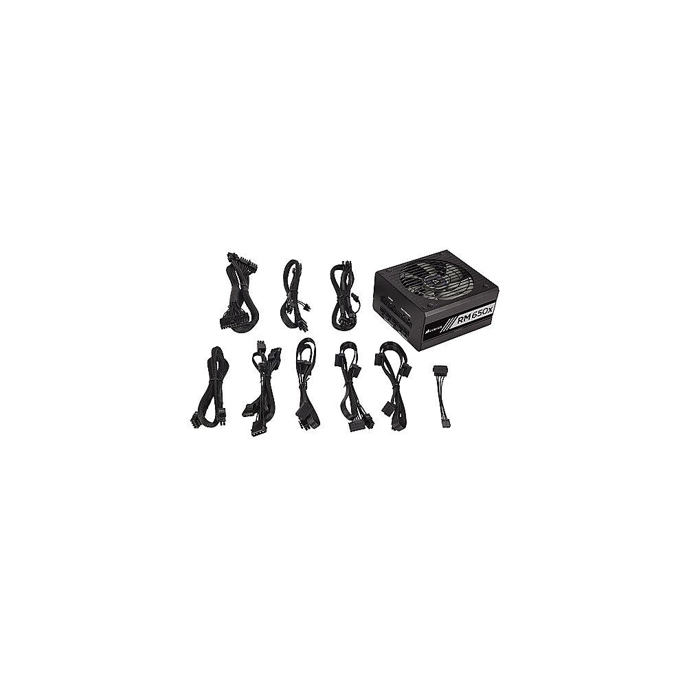 Corsair RMx Series RM650x V2 650 Watt Netzteil 80  Gold (modular) 140 mm Lüfter