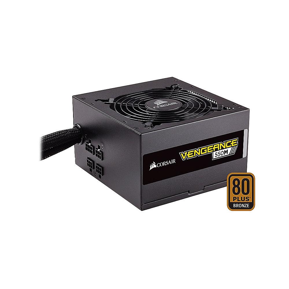 Corsair Vengeance V550M ATX12V 2.4 Netzteil 80  Bronze Teilmodular 120mm Lüfter