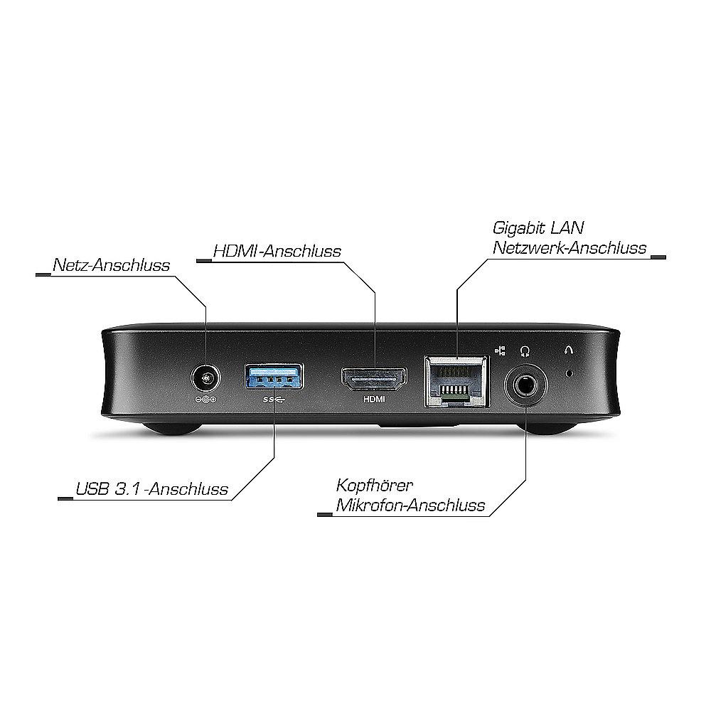 CSL Narrow Box Ultra HD Compact Celeron N3450 4GB 32GB Windows 10