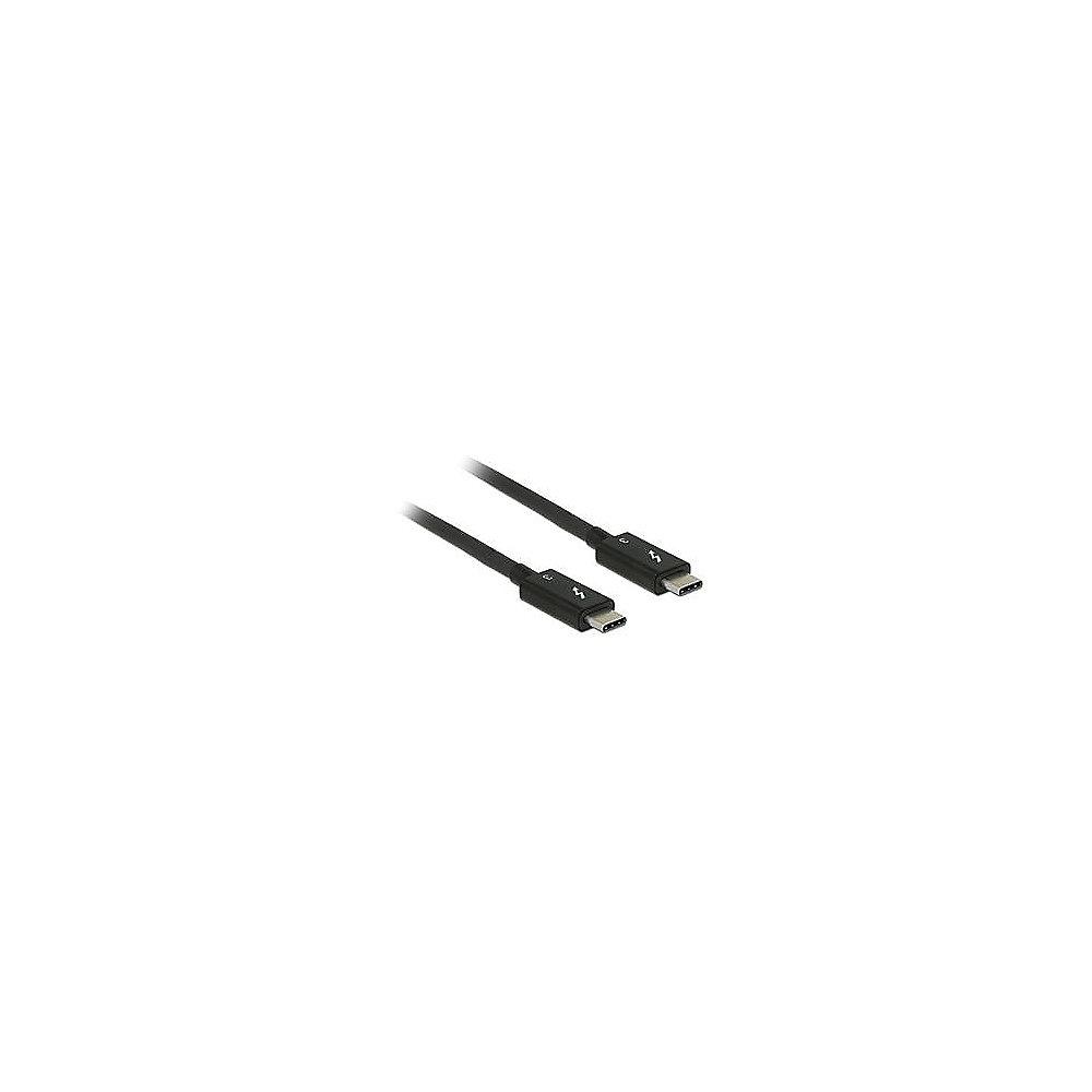 DeLOCK Thunderbolt 3 Kabel 0,5m 40Gb/s passiv St./St. schwarz