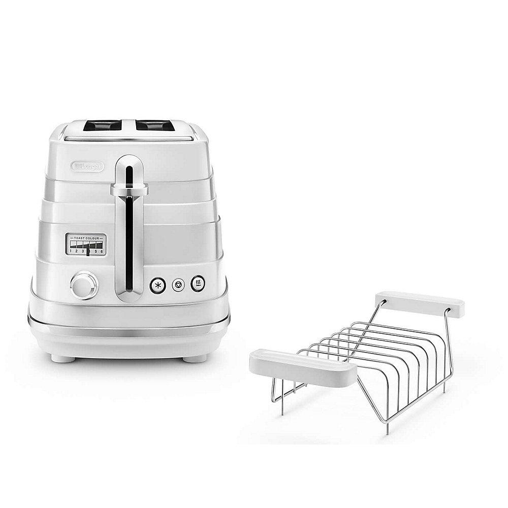 DeLonghi Avvolta CTA 2103.W 2-Schlitz-Toaster weiß, DeLonghi, Avvolta, CTA, 2103.W, 2-Schlitz-Toaster, weiß