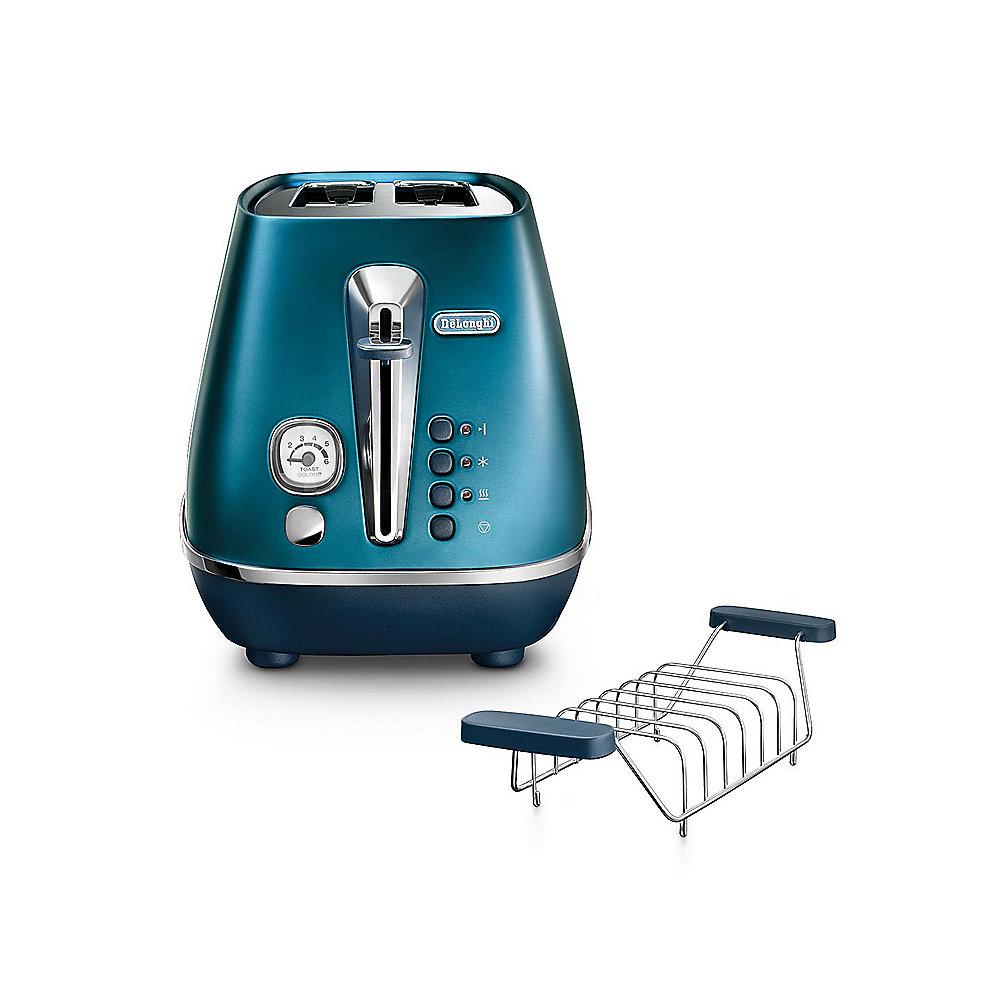 DeLonghi DISTINTA CTI 2103.BL 2-Schlitz-Toaster Blau