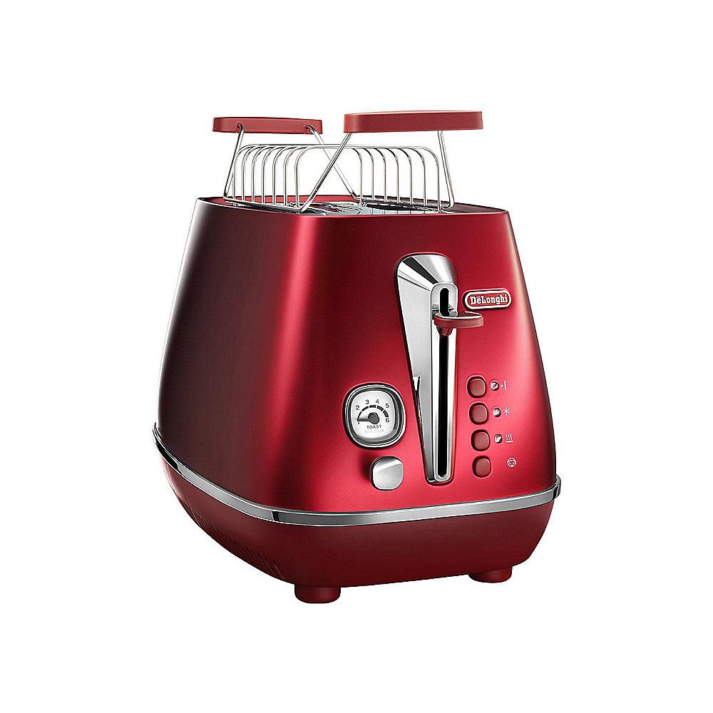 DeLonghi DISTINTA CTI 2103.R 2-Schlitz-Toaster Rot, DeLonghi, DISTINTA, CTI, 2103.R, 2-Schlitz-Toaster, Rot