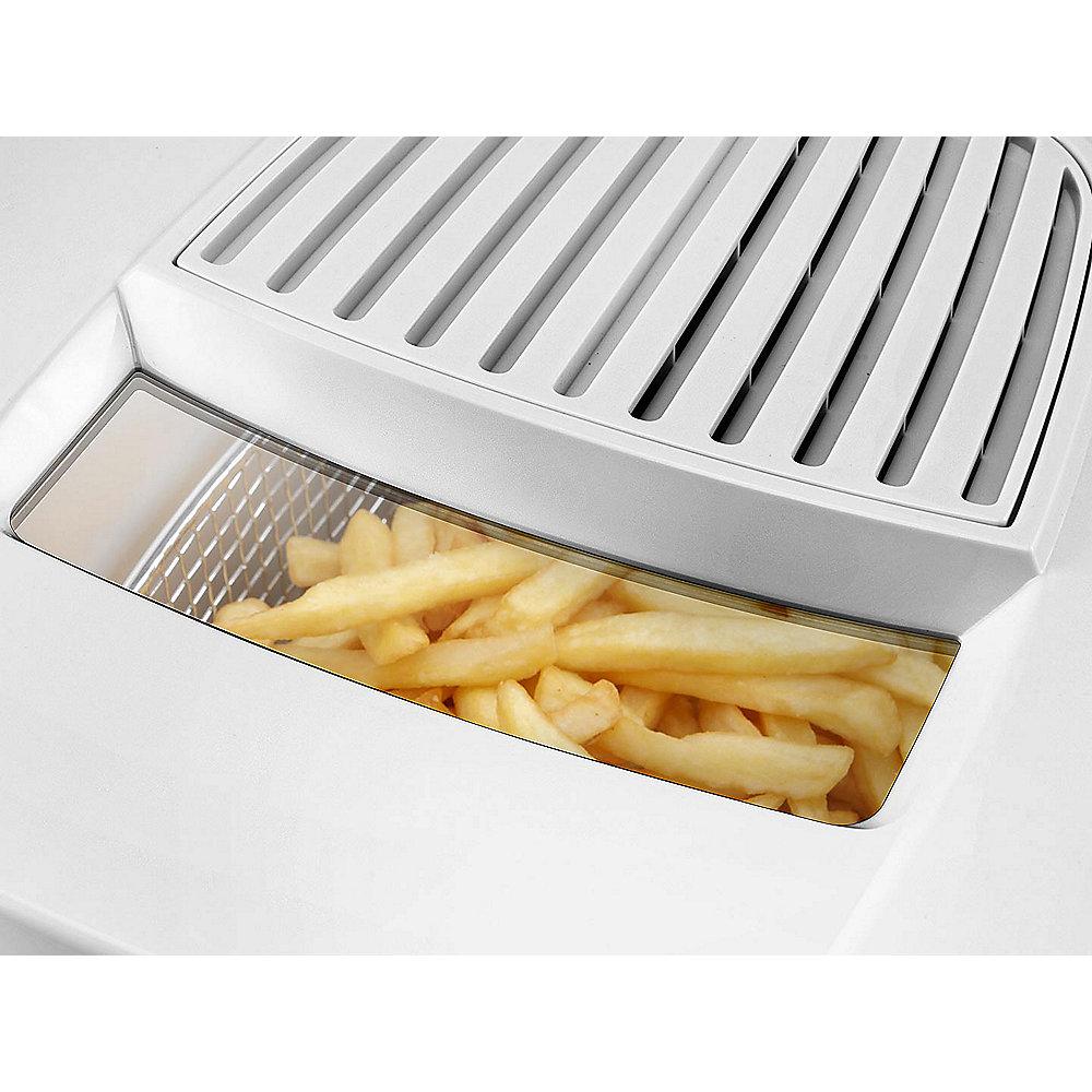 DeLonghi Fritteuse F13205 weiß mit Sichtfenster