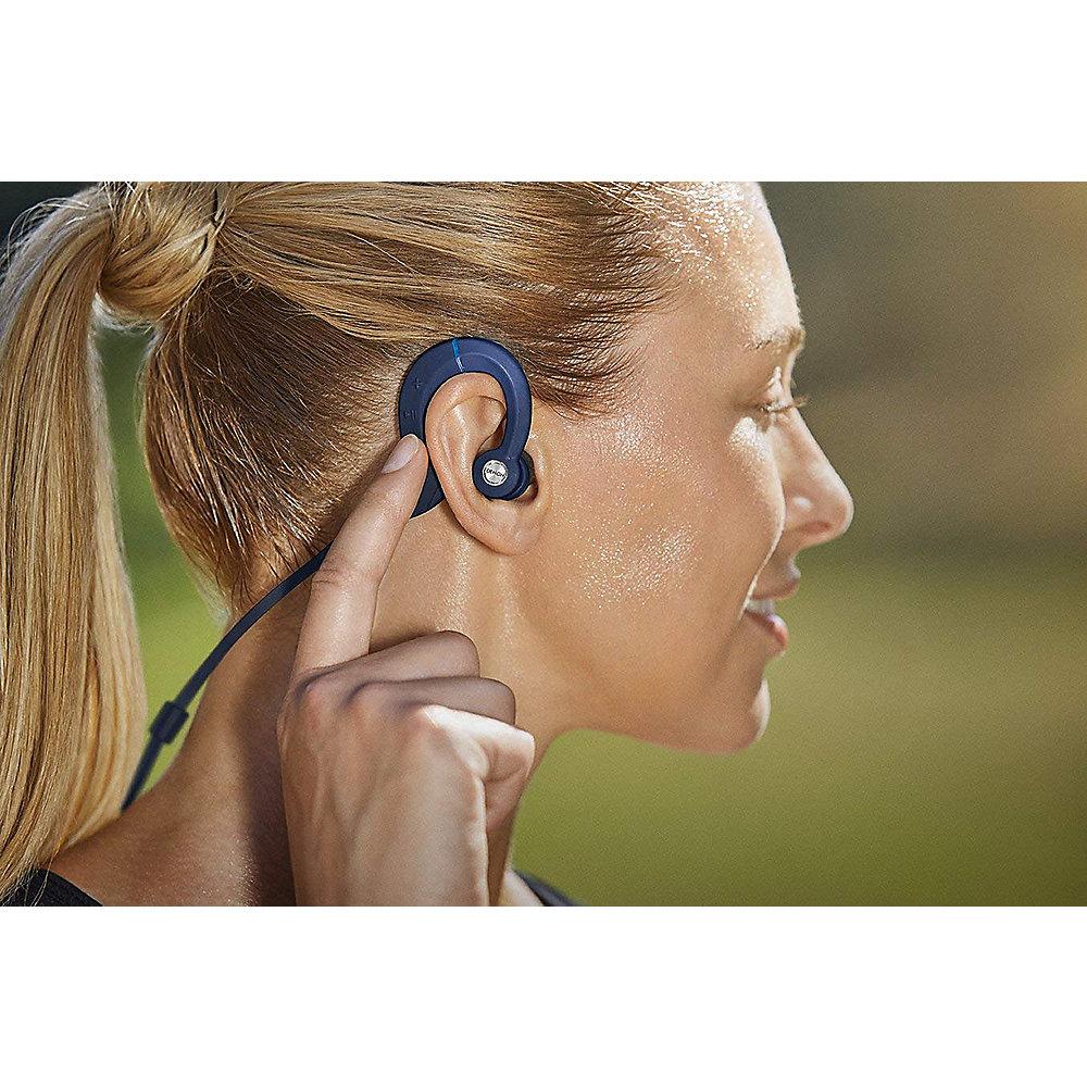 Denon AH-C160W Bluetooth-In-Ear-Kopfhörer, blau, schweißresistent