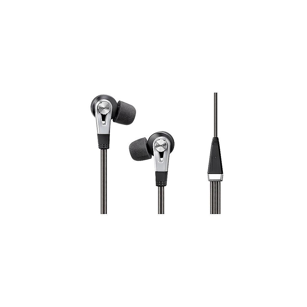 Denon AH-C821 Premium-InEar-Kopfhörer schwarz-silber, Denon, AH-C821, Premium-InEar-Kopfhörer, schwarz-silber