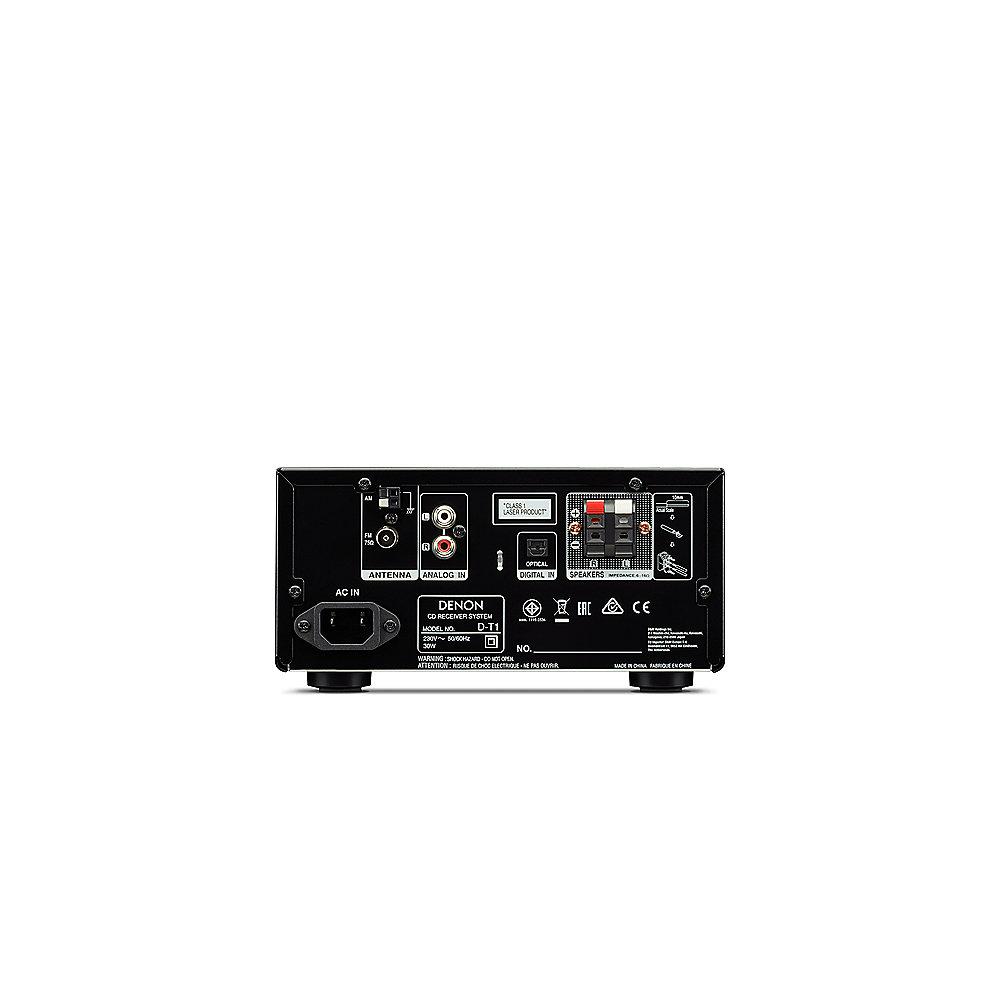 Denon D-T1 FM/CD Receiver, Bluetooth, inkl. Lautsprecher, grau/grau