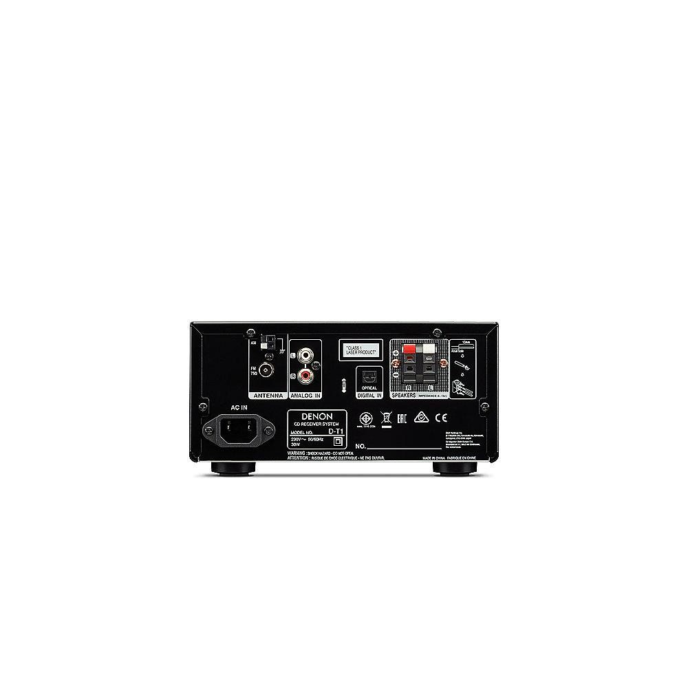 Denon D-T1 FM/CD Receiver, Bluetooth, inkl. Lautsprecher, grau/grau, Denon, D-T1, FM/CD, Receiver, Bluetooth, inkl., Lautsprecher, grau/grau