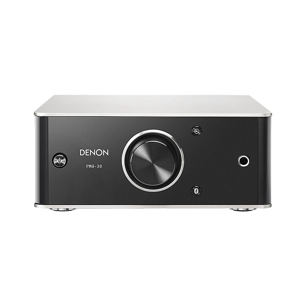 Denon PMA-30 Digitaler Stereo-Vollverstärker, mit Bluetooth in schwarz/silber