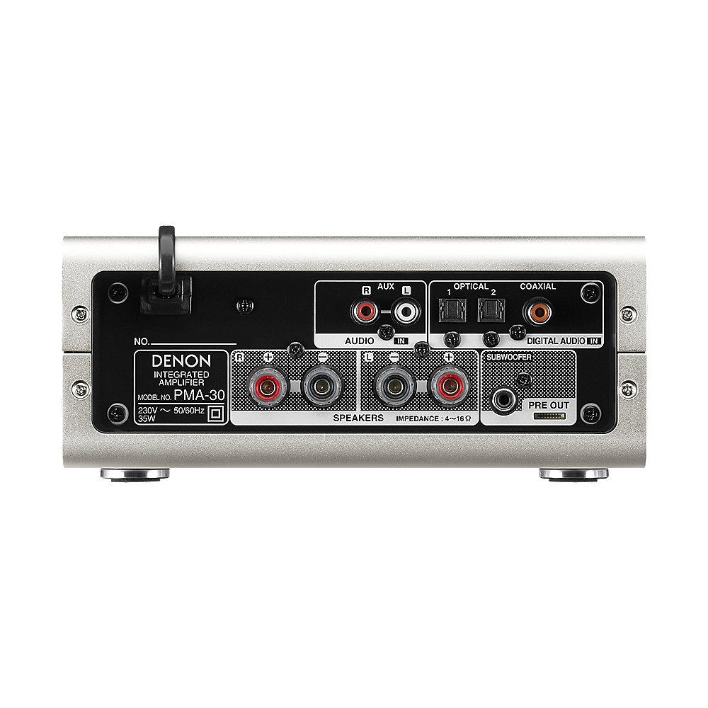 Denon PMA-30 Digitaler Stereo-Vollverstärker, mit Bluetooth in schwarz/silber, Denon, PMA-30, Digitaler, Stereo-Vollverstärker, Bluetooth, schwarz/silber