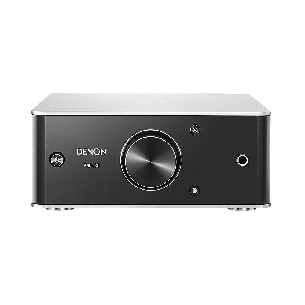 Denon PMA-60 Digitaler Stereo-Vollverstärker, mit Bluetooth in schwarz/silber