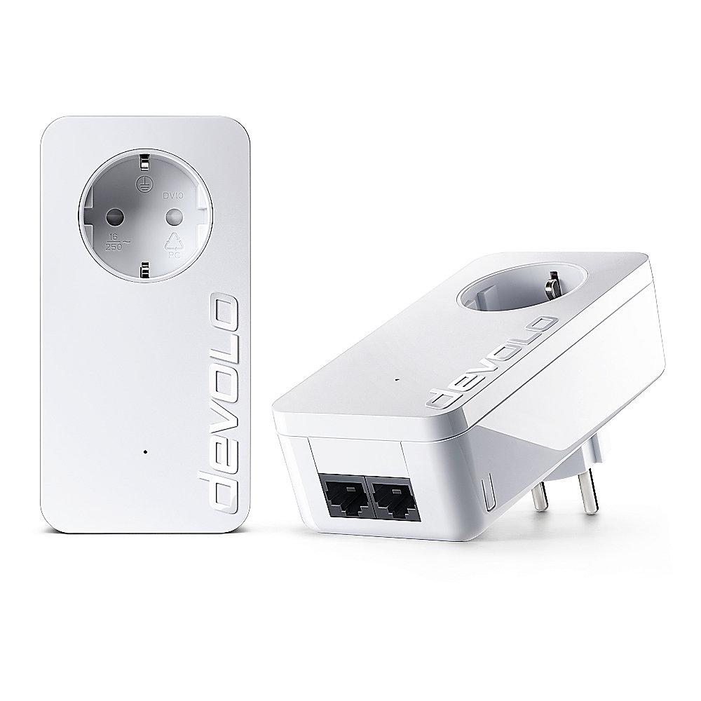 devolo dLAN 550 duo  Starter Kit (500Mbit, 2er Kit, Powerline, 2xLAN, Steckdose)