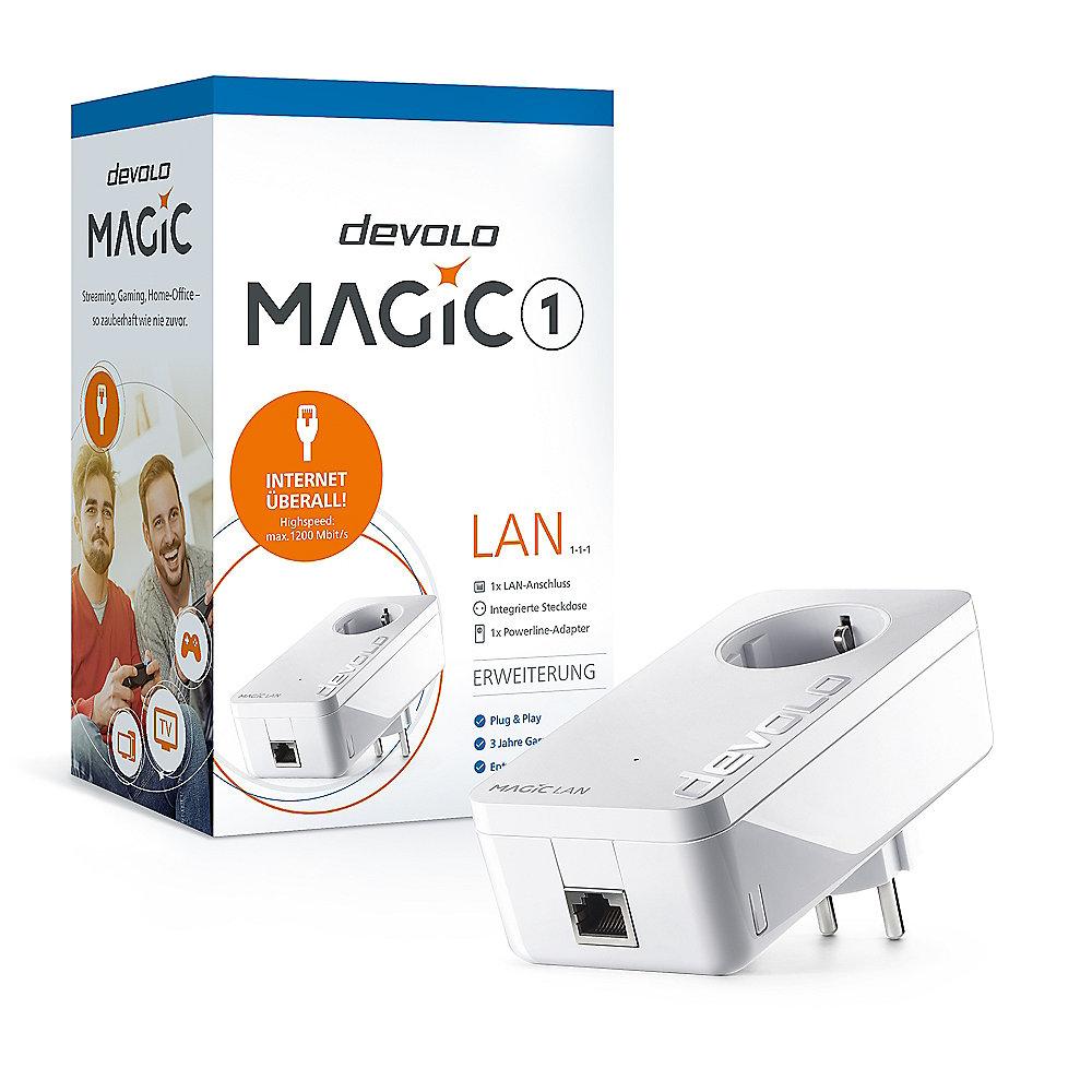 devolo Magic 1 LAN 1-1-1 Einzeladapter (1200mbps Powerline   1xLAN), devolo, Magic, 1, LAN, 1-1-1, Einzeladapter, 1200mbps, Powerline, , 1xLAN,