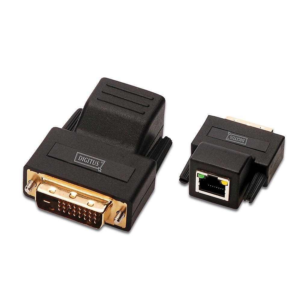 DIGITUS DVI Extender über CAT5 DVI zu LAN St./Bu. schwarz