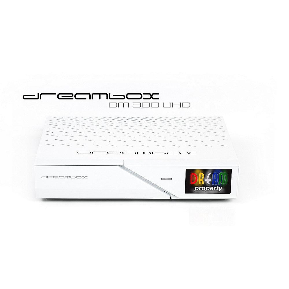 Dreambox DM900 WE 4K UHD Triple 2x DVB-S2X / 1x DVB-C/T2-Tuner-Receiver PVR E2