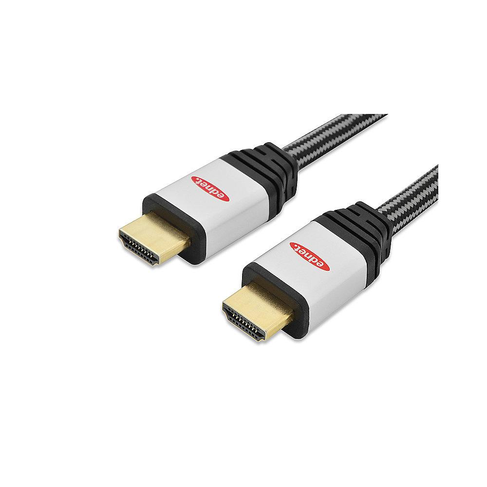 ednet HDMI High Speed Anschlusskabel 15m mit Verstärker schwarz