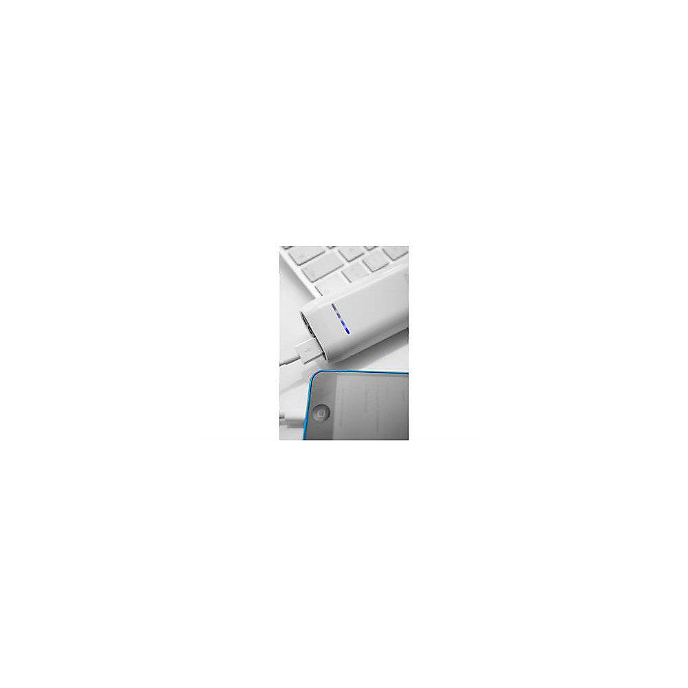 Ednet Powerbank 4400 mAh 1x USB weiß