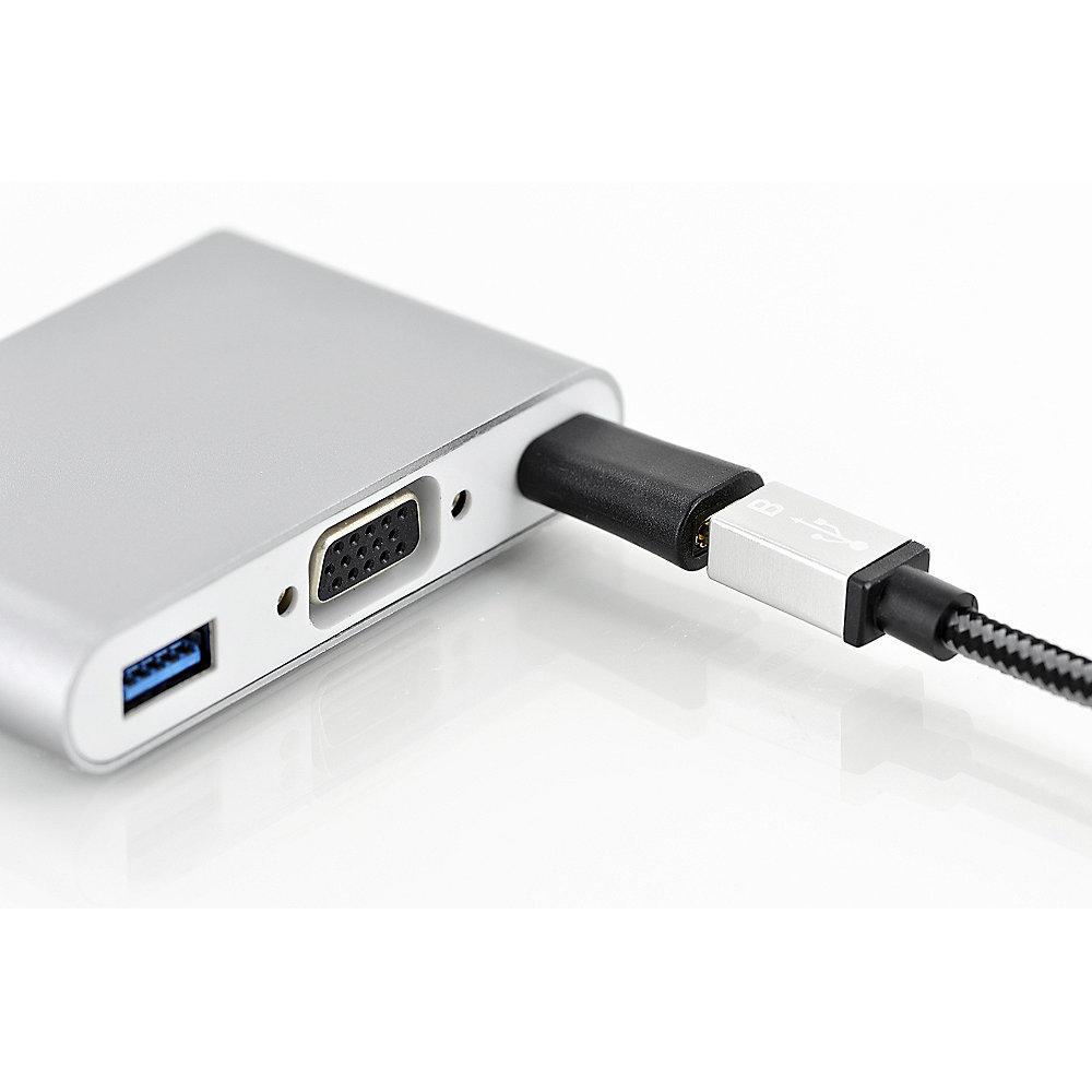 ednet USB 2.0 Adapter C zu micro B St./Bu. beidseitig verwendbar